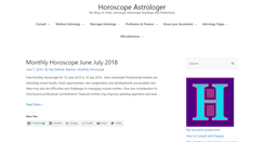 Desktop Screenshot of horoscopeastrologer.com