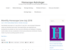 Tablet Screenshot of horoscopeastrologer.com
